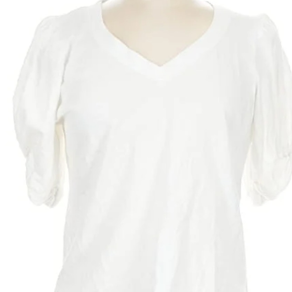 7 For All Mankind White Blouse
